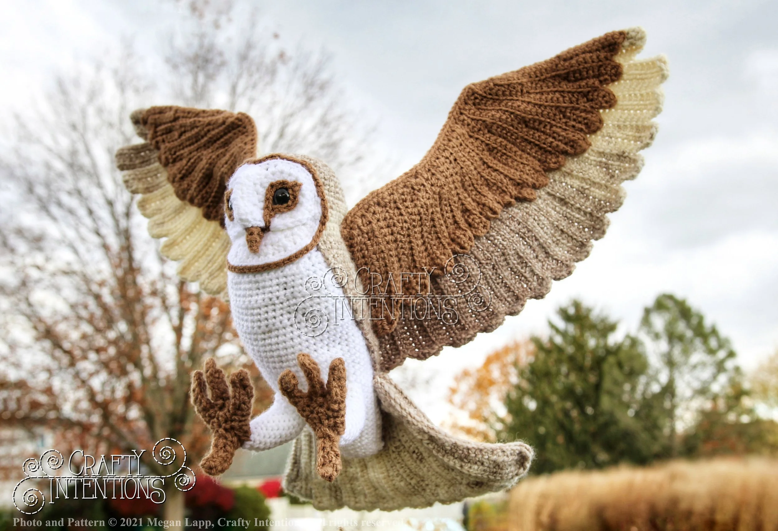 Barn Owl Flying — Crafty Intentions